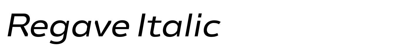 Regave Italic